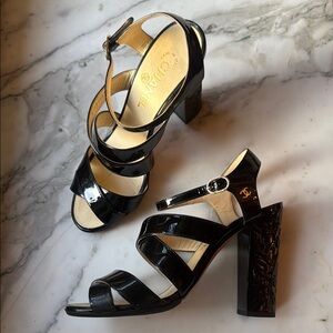 Chanel Black Strappy Women's Heels